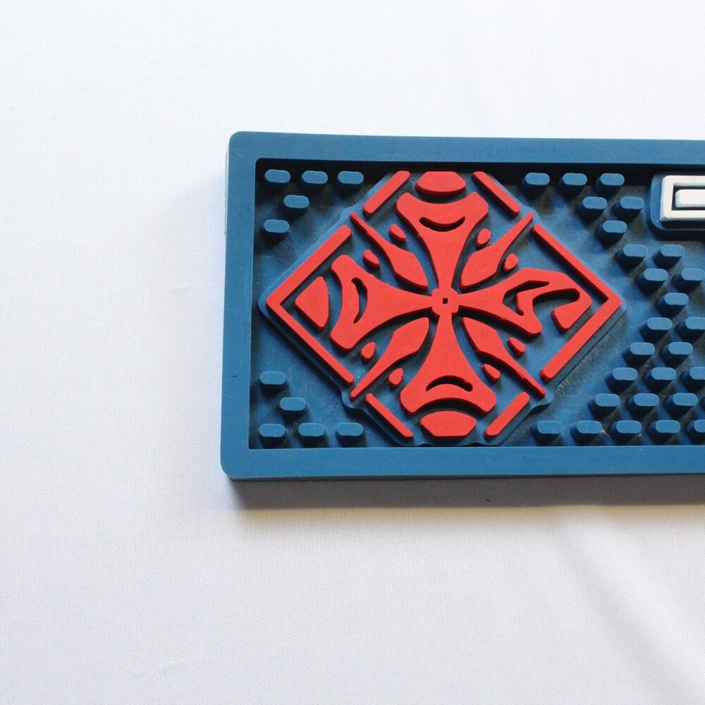 Teremana Tequila Rubber Bar Rail Runner Spill Mat 21" x 3.5" Blue White Red - Picture 5 of 5